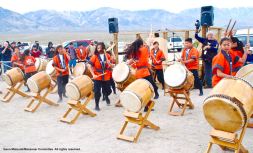 Daion Taiko from Orange County Buddhist Church performed during the 47th Annual Manzanar Pilgrimage.