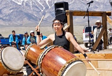 UCLA Kyodo Taiko performed at this year’s Manzanar Pilgrimage once again. It was their 12th straight year at the Pilgrimage.