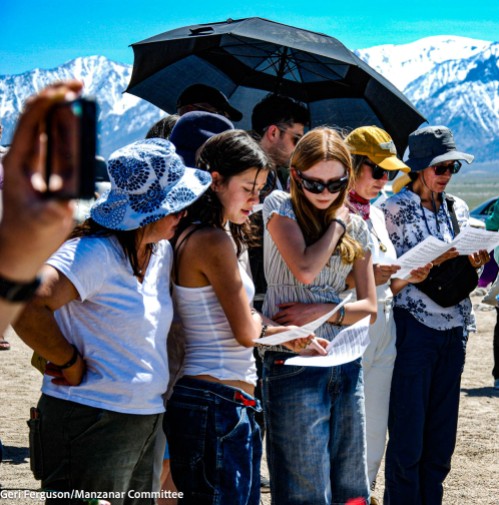 Interfaith service during the 54th Annual Manzanar Pilgrimage.